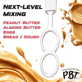 PBT dishwasher-safe stainless mixer cleans easily after use.