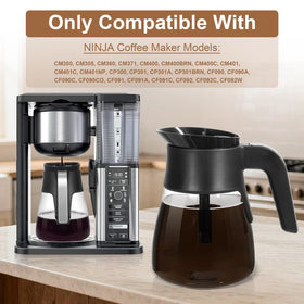 PCTTOIL Ninja brew-through lid carafe ensuring even extraction and ease of use.