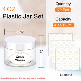PeacePeo slime storage jar close-up highlights leak-proof seal and durable PET construction.