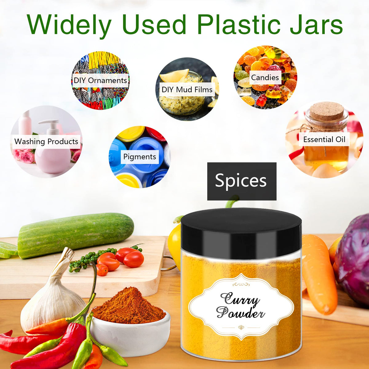 PeacePeo durable and reusable container for cosmetics or samples.