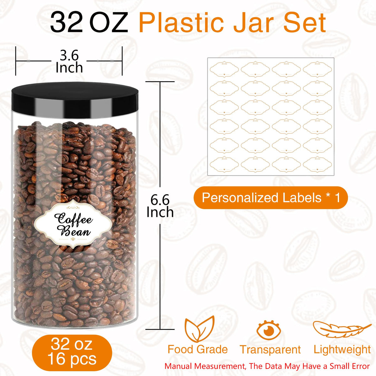 PeacePeo leakproof screw-top jar keeps ingredients secure and mess-free.