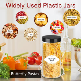 PeacePeo versatile 16 oz jars ideal for spices, nuts, tea, and crafts.