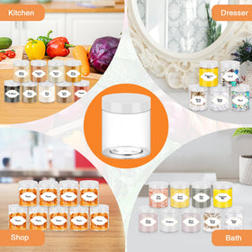 PeacePeo portable 8 oz jar with lid, ideal for on-the-go storage and snacks.