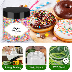 PeacePeo portable plastic jars ideal for travel and on-the-go organization.