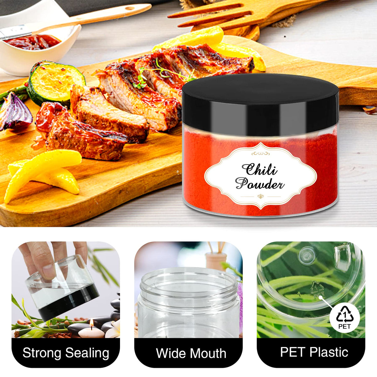 PeacePeo screw-on lid slime container keeps contents sealed and fresh