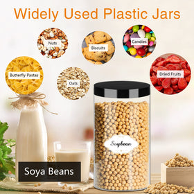 PeacePeo stackable clear jar maximizes cabinet space and organization.
