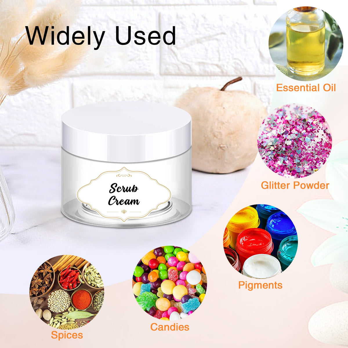 PeacePeo transparent storage jar shows contents at a glance for quick organization.