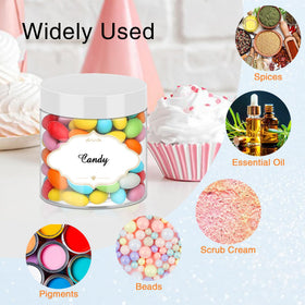 PeacePeo clear wide-mouth jar shows contents clearly and cleans easily.