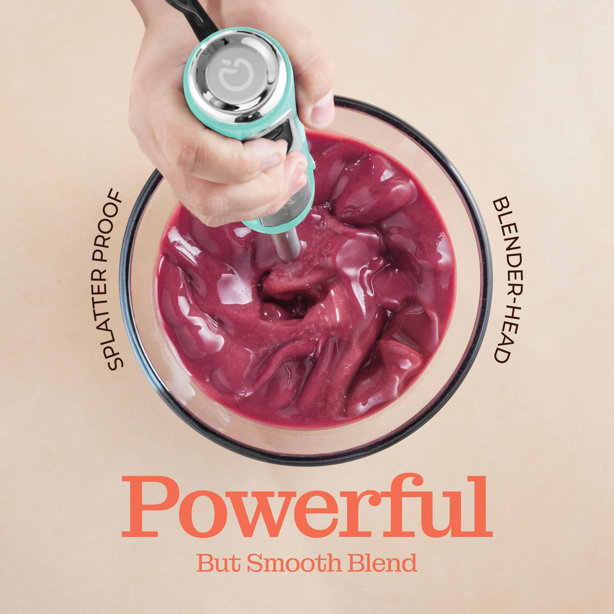 Peach Street 304 stainless steel blades deliver smooth purees.
