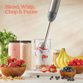 Peach Street Immersion blender in pot creating creamy soup