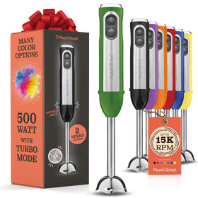 Peach Street powerful immersion blender 500W for silky smoothies