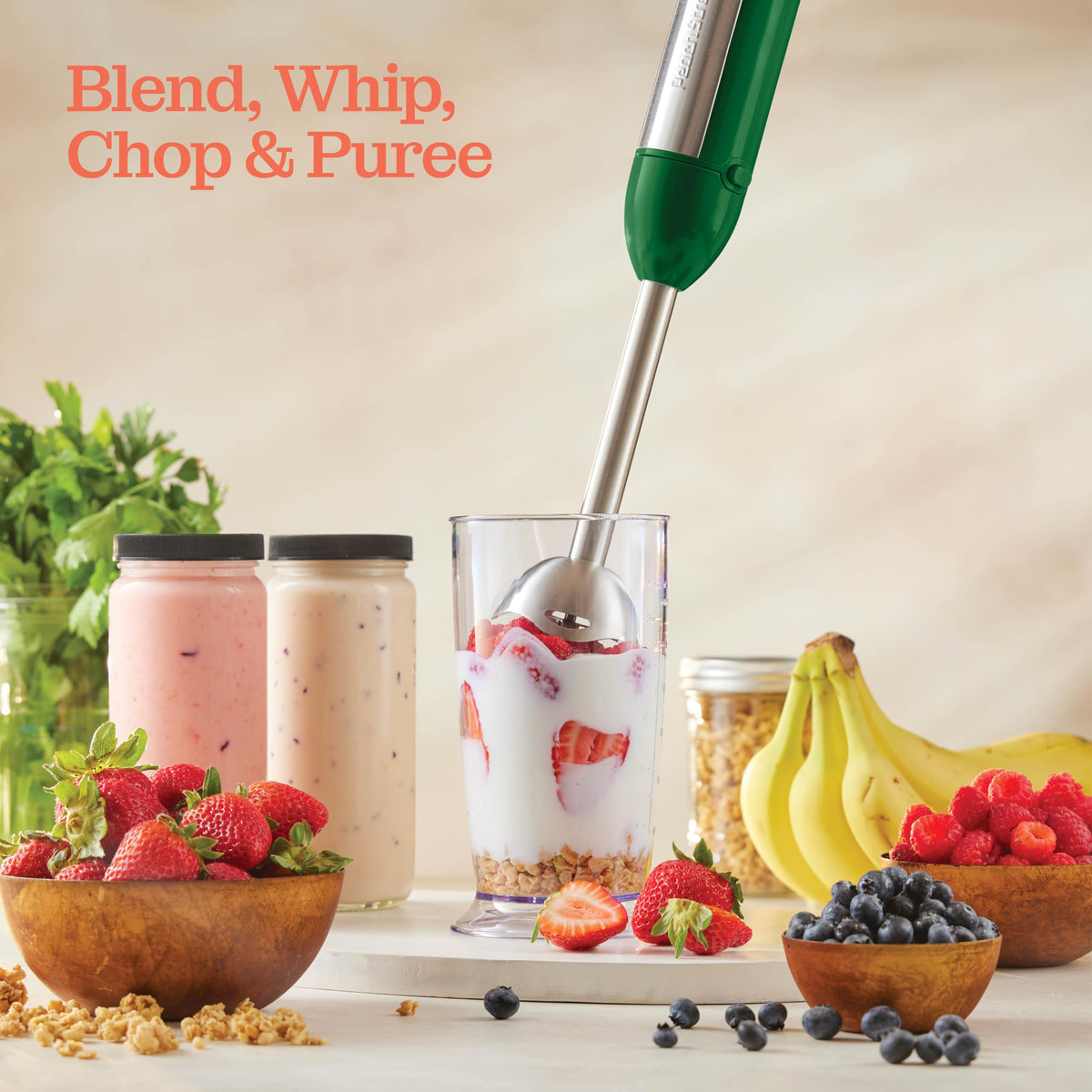 Peach Street blender ideal for smoothies and soups with 500W