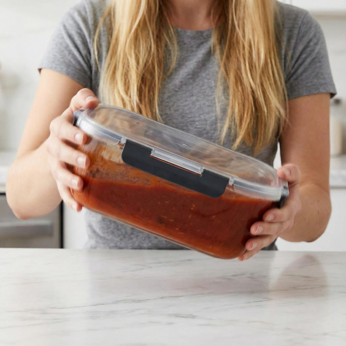 Peaktent microwave-safe (lid removed) and dishwasher-safe for easy cleanup.
