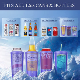 PEALEAP 4-in-1 insulated cooler for 12oz bottles fits multiple formats.