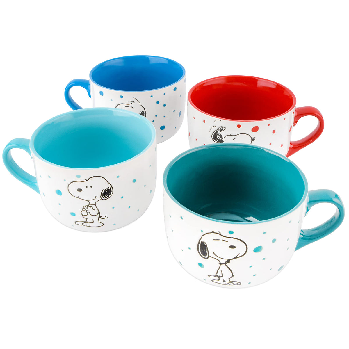 Peanuts Freckled Joy mugs have sturdy handles for easy lifting.