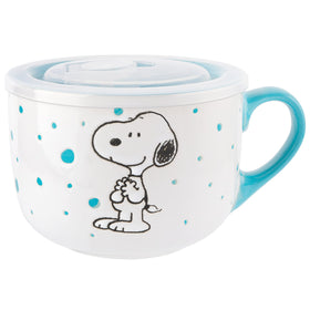 Peanuts Freckled Joy wax-relief speckled glaze enhances table presentation.