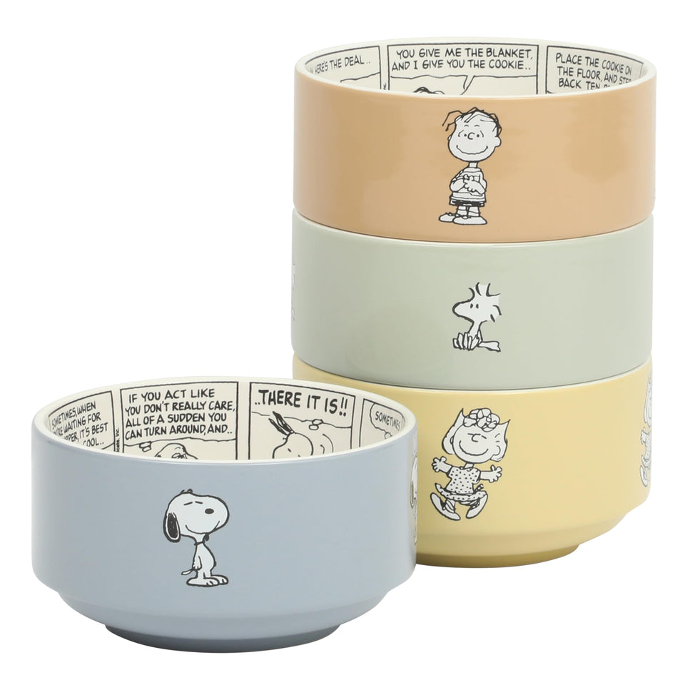 Peanuts Snoopy bonbon bites bowls interior comic-strip design for playful meals