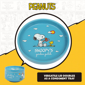 Peanuts Snoopy bowls are dishwasher-safe for quick cleanup.