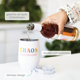 Pearhead Chaos Coordinator press-in lid shown for spill prevention during busy days.