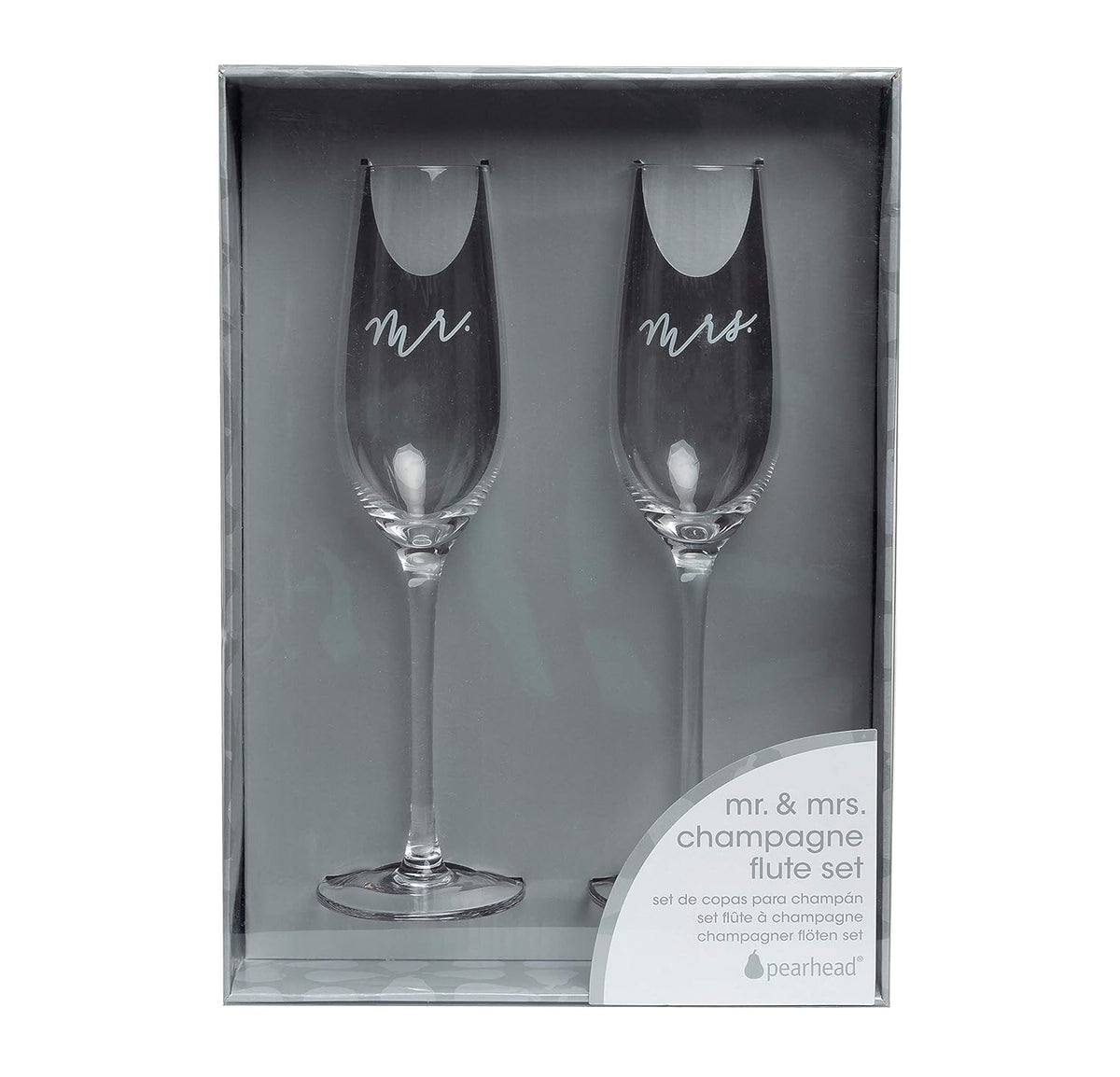 Gift-ready Pearhead packaging for registry or bridal shower.