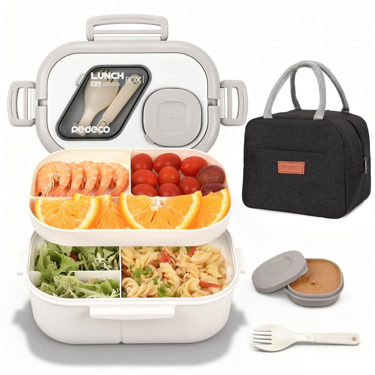 PEDECO Bento all-in-one lunchbox assembly for on-the-go meals