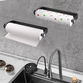 PEDORUBY drill-mount paper towel holder secured on surface for lasting grip