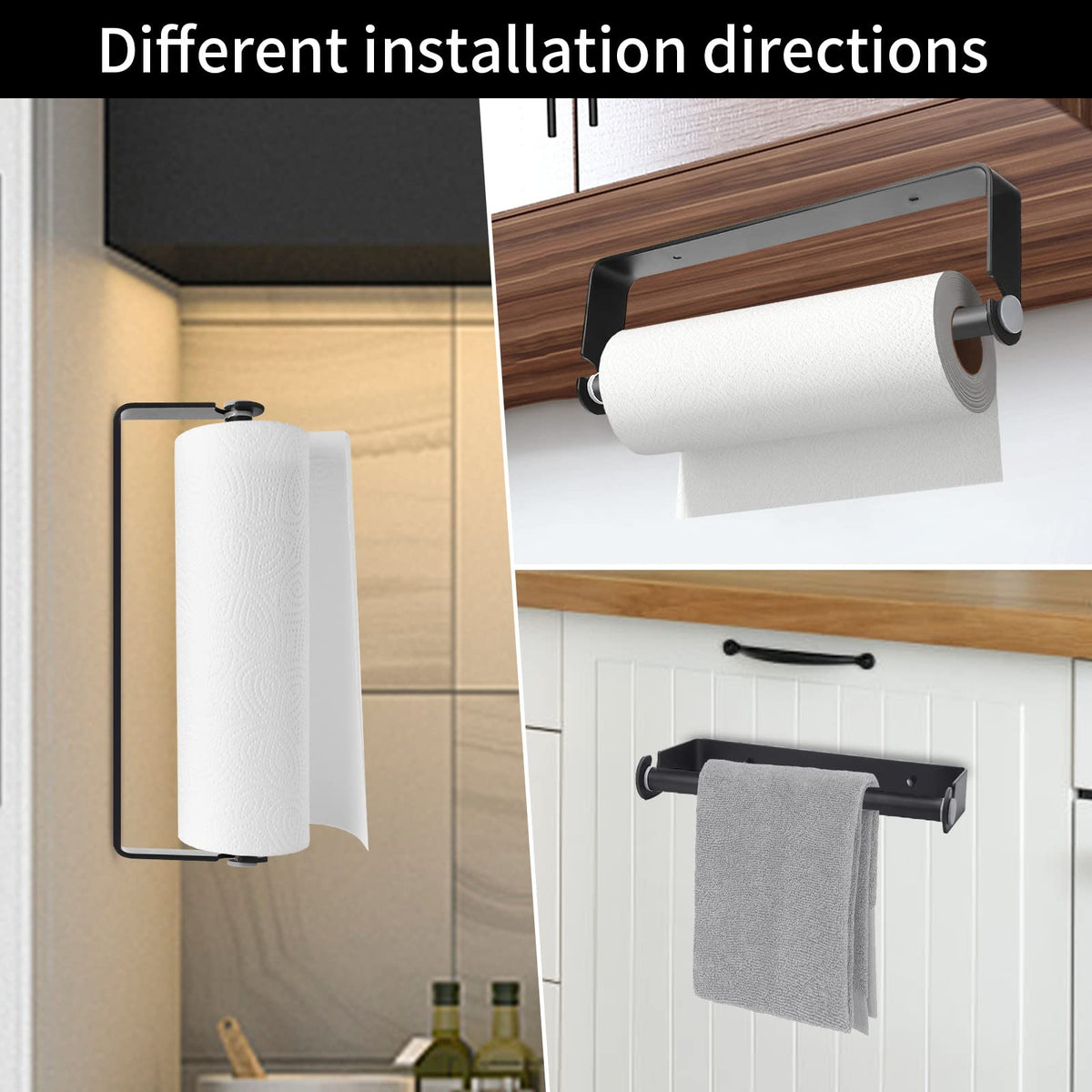PEDORUBY elegant napkin-roll holder in black for subtle style