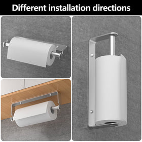 PEDORUBY silver finish paper towel holder adds contemporary style
