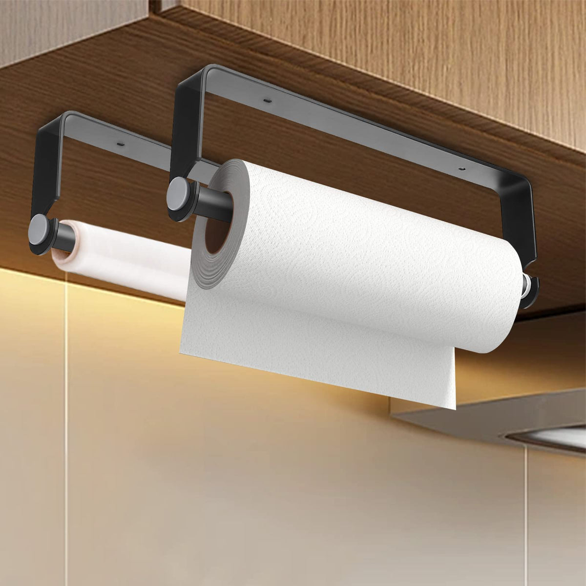 PEDORUBY space-saving kitchen towel holder frees counter space