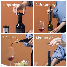 PEIPU cork extraction during bottle opening for entertaining evenings