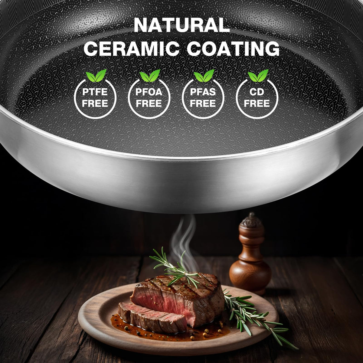 PekGema pan oven-safe up to 500°F for stovetop-to-oven meals