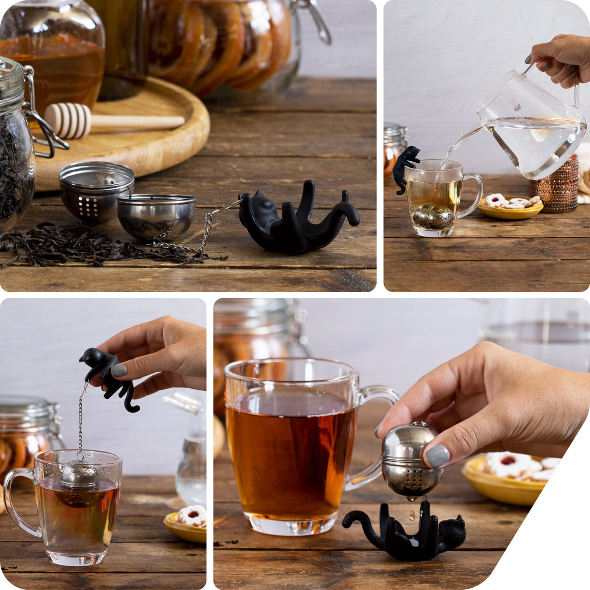 Cattea infuser with BPA-free silicone tip for safe, reusable use.