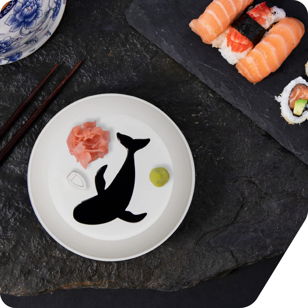 PELEG DESIGN Dip Sea Whale compact size for tight tables.