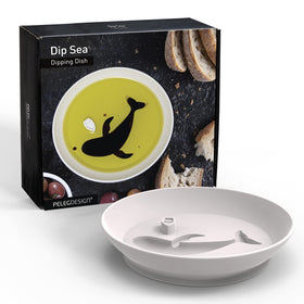 PELEG DESIGN Dip Sea Whale front view, stylish dipping for sauces.