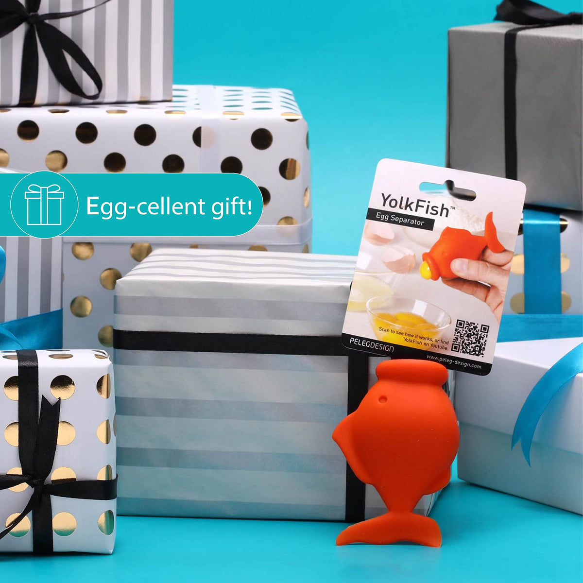Peleg Design egg separator is ideal for baking prep and breakfast tasks.