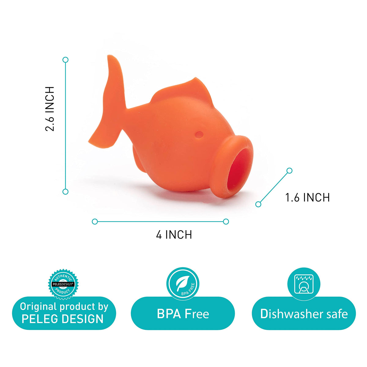 Peleg Design egg separator offers easy-clean silicone surface for quick maintenance.