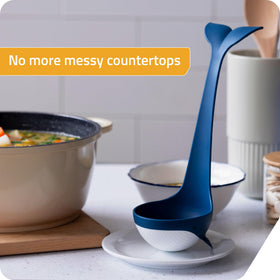 Peleg Souper Tail Soup Ladle cleans easily after hearty meals.