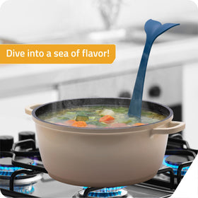 Peleg Design Souper Tail Ladle adds charm to punch bowls and gatherings.