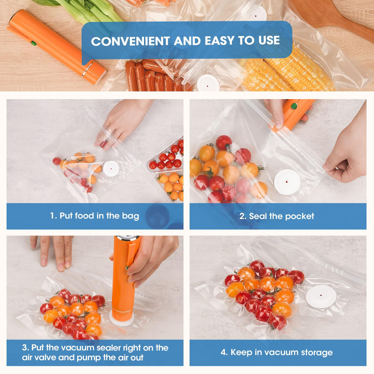 Pengrainsys odorless bags keep contents fresh in fridge or freezer.