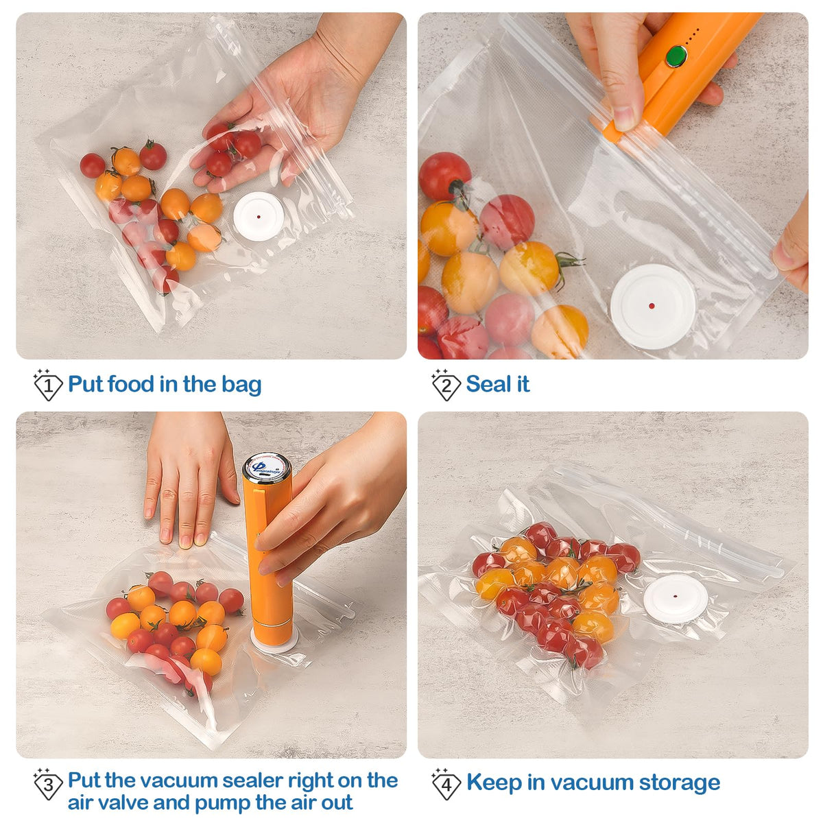 Snack-storage bags keep treats fresh at events and trips