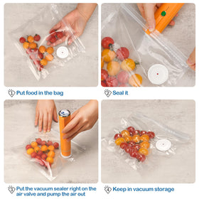 Snack-storage bags keep treats fresh at events and trips