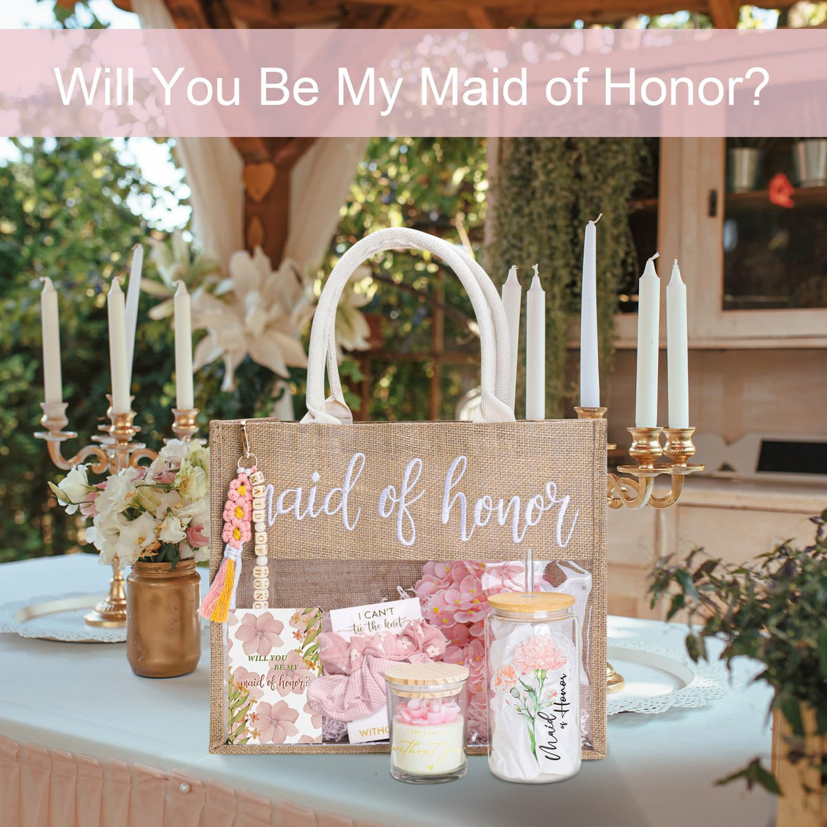 Pengtai Maid of Honor keychain as a lasting keepsake for your friend.