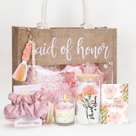 Pengtai Maid of Honor tote bag with half-transparent design for parties and daily use.