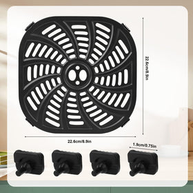 Penitue carbon-steel air fryer grill plate offers durable daily performance.