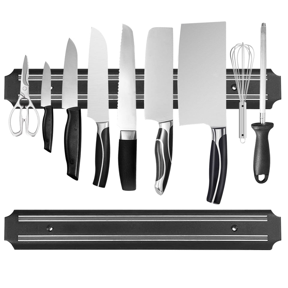 PENXUA magnetic knife strip 15inch 2pc wall mount for organized knives.