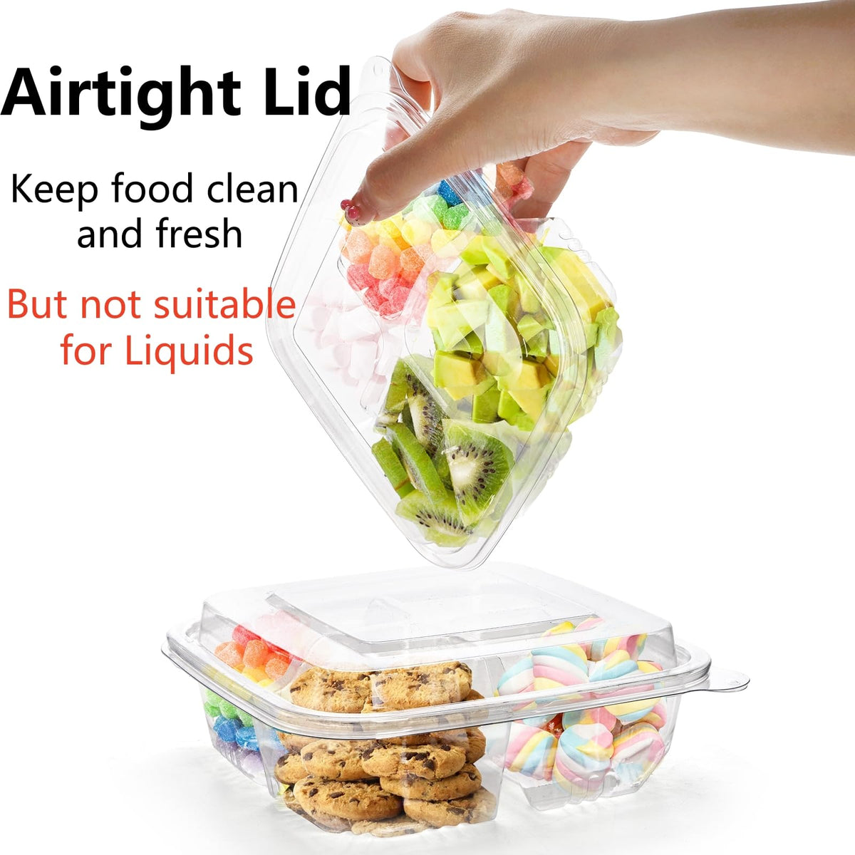 Peohud divided snack containers ideal for portion control and variety