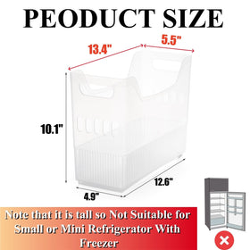 Peohud freezer bin side-handles close-up for easy transport.