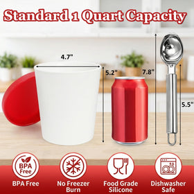 Peohud silicone lids quad-pack showing color-coding lids keeps flavors distinct