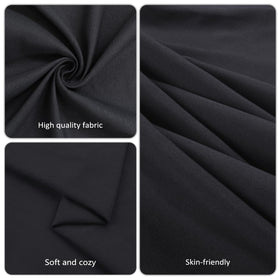 pepmily washable black tablecloth ready for easy cleanup after events.