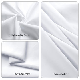 pepmily 90 inch round cloth on banquet table, seamless with neat stitching